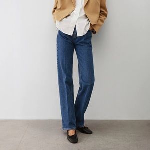 NEW Mango Mid-rise straight-leg jeans